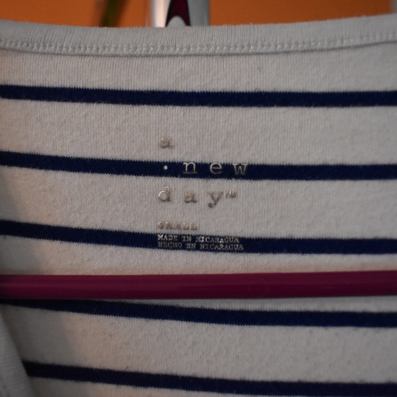 Women's Size Small Cozy Basic Striped T-Shirt by A New Day - Picture 2 of 2